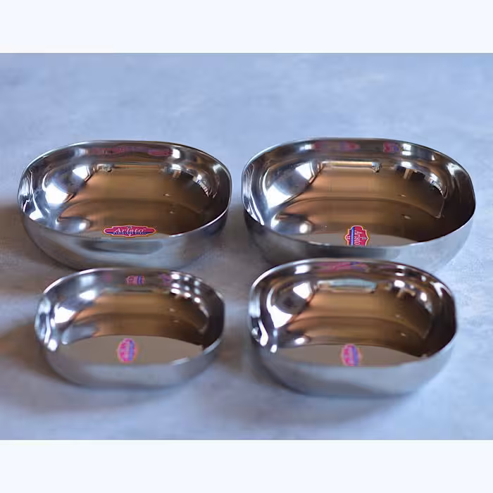 ظرف سرو 4 عددی استیل