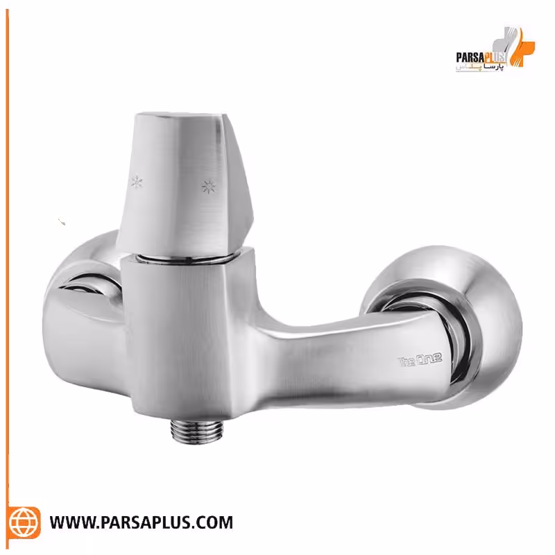 شیر توالت دوان مدل پاژ کروم مات