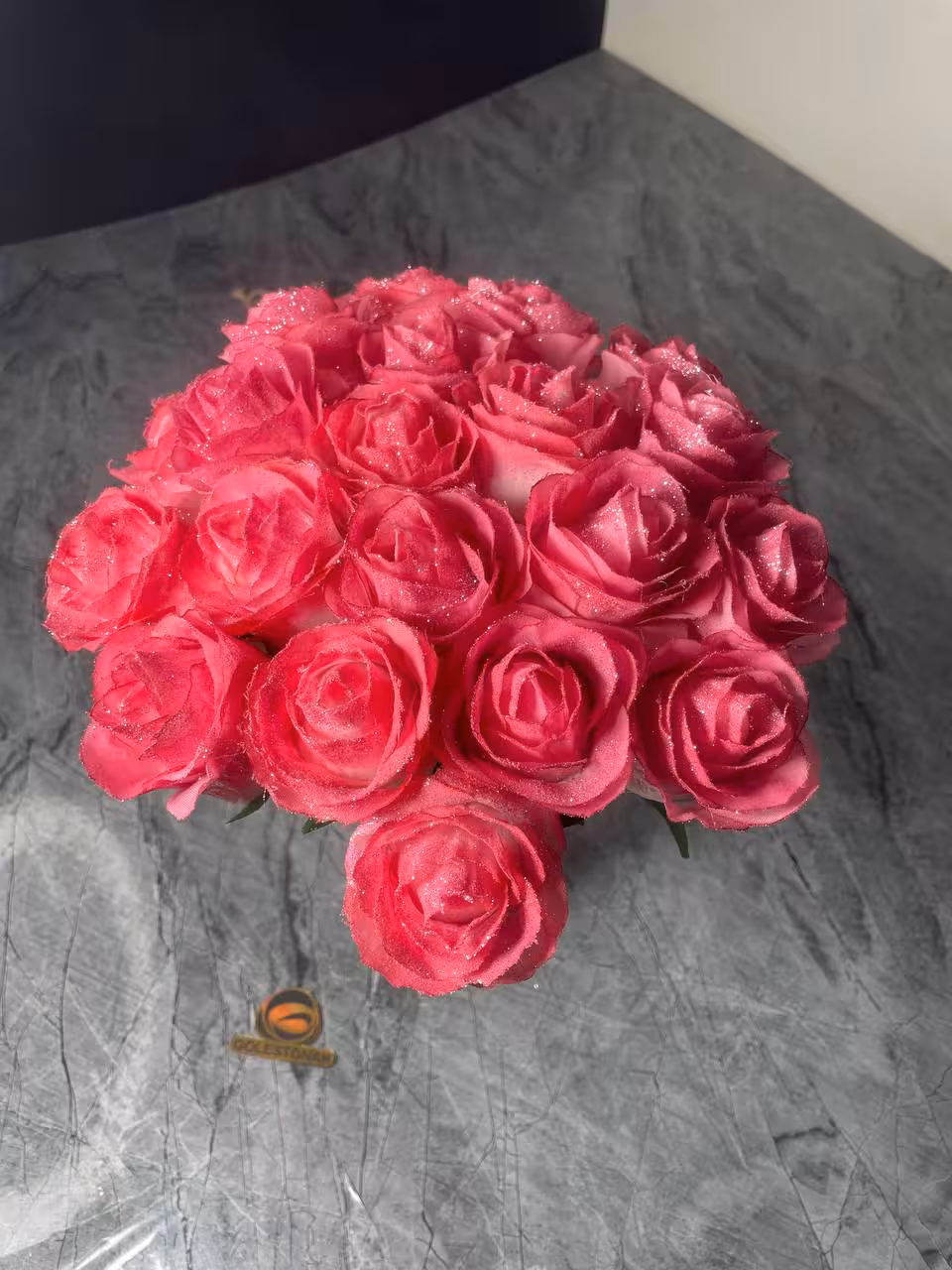 رز صورتی اکلیلی 10 شاخه