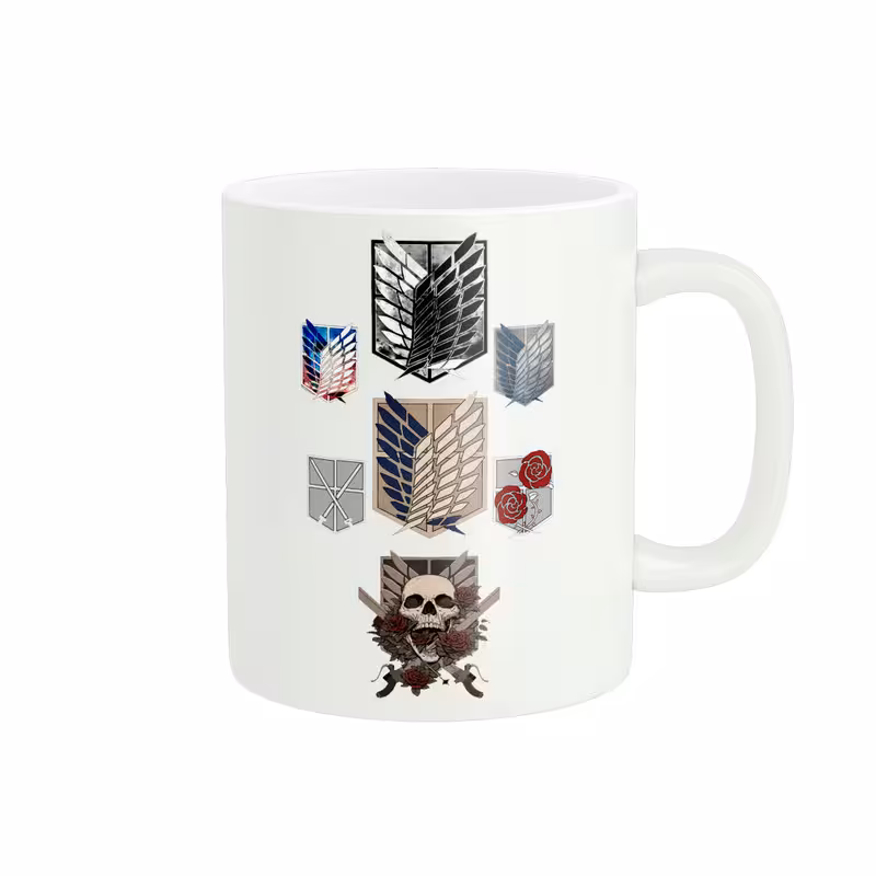 ماگ طرح انیمه حمله به تایتان های Attack on titan کد 195