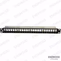 پچ پنل 24 پورت ارت دار UNLOADED کبیر صنعت