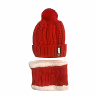 ست کلاه و شال گردن بافتنی زنانه