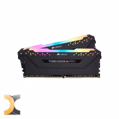 رم کورسیر VENGEANCE RGB PRO Black 32GB 16GBx2 3600MHz CL18