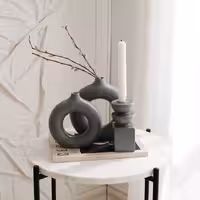 گلدان های رومیزی گرد دوناتی در دوسایز کد 127