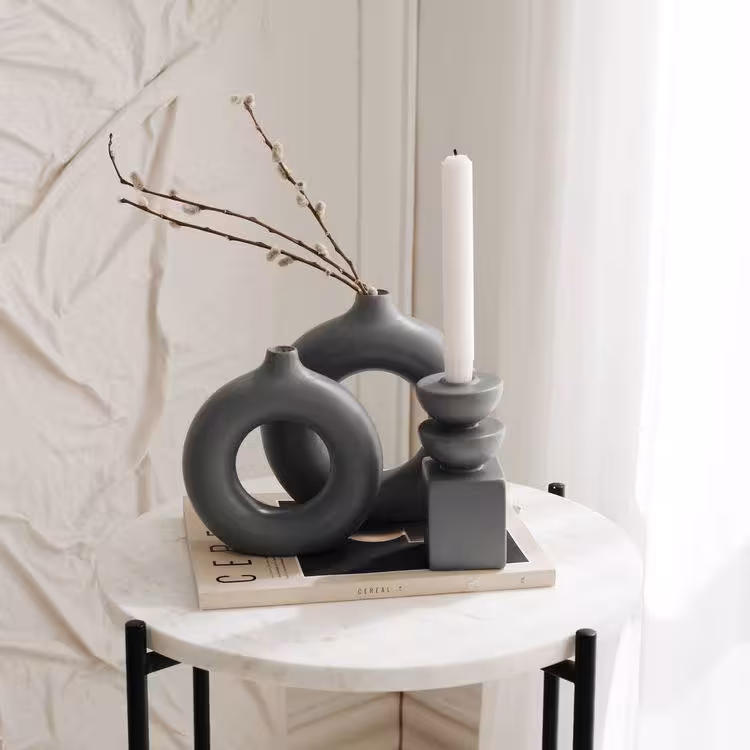 گلدان های رومیزی گرد دوناتی در دوسایز کد 127