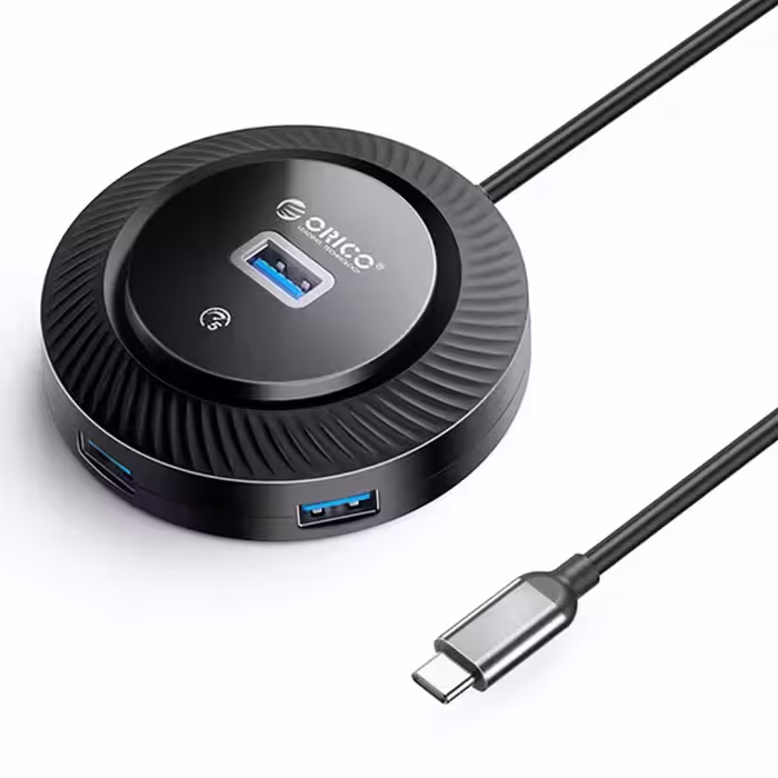 هاب 4 پورت USB3.0 اوریکو مدل ORICO YK1-C2-03 اتصال Type-C