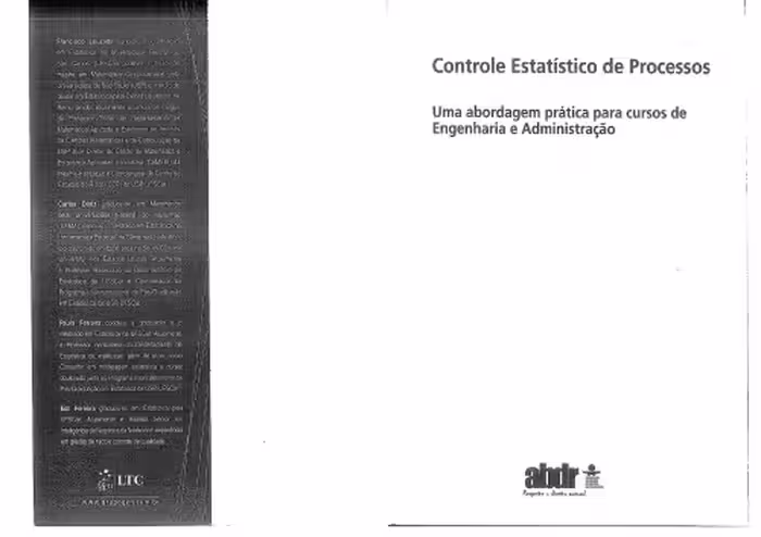خرید و دانلود نسخه کامل کتاب Controle Estatístico de Processos