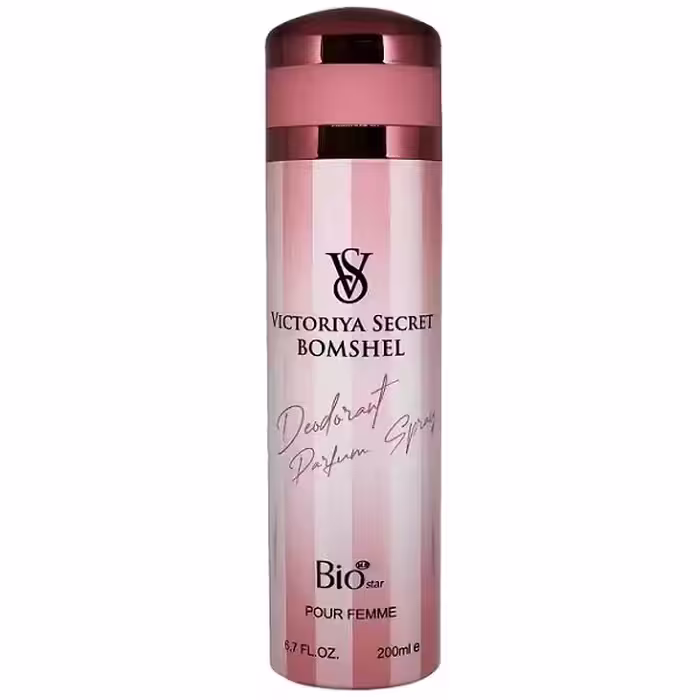 اسپری بدن زنانه بیو استار مدل VICTORIYA SECRET BOMBSHELL حجم 200 ML