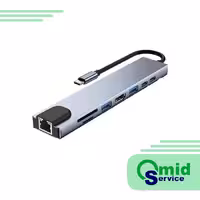 هاب USB-C، دارای 8 پورت، مدل BYL-2017L