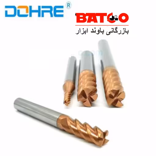 فرز بال نویز 2F R30X30X6X150 دوهره HRC58 راکول Ball Nose