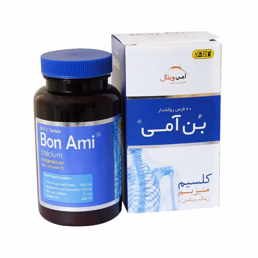 قرص روکشدار بن آمی امی ویتال 60 عددAmi Vital Bon Ami 60 FC Tablets