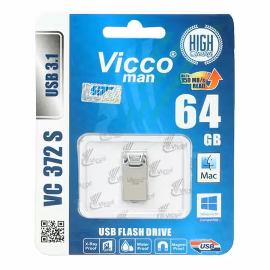 فلش مموری ویکومن مدل VC372 S USB3.1 ظرفیت 64 گیگابایت
