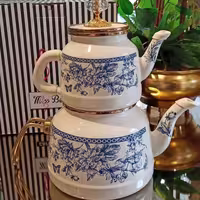 کتری و قوری ترک طرح Blue Spring برند میس بتی