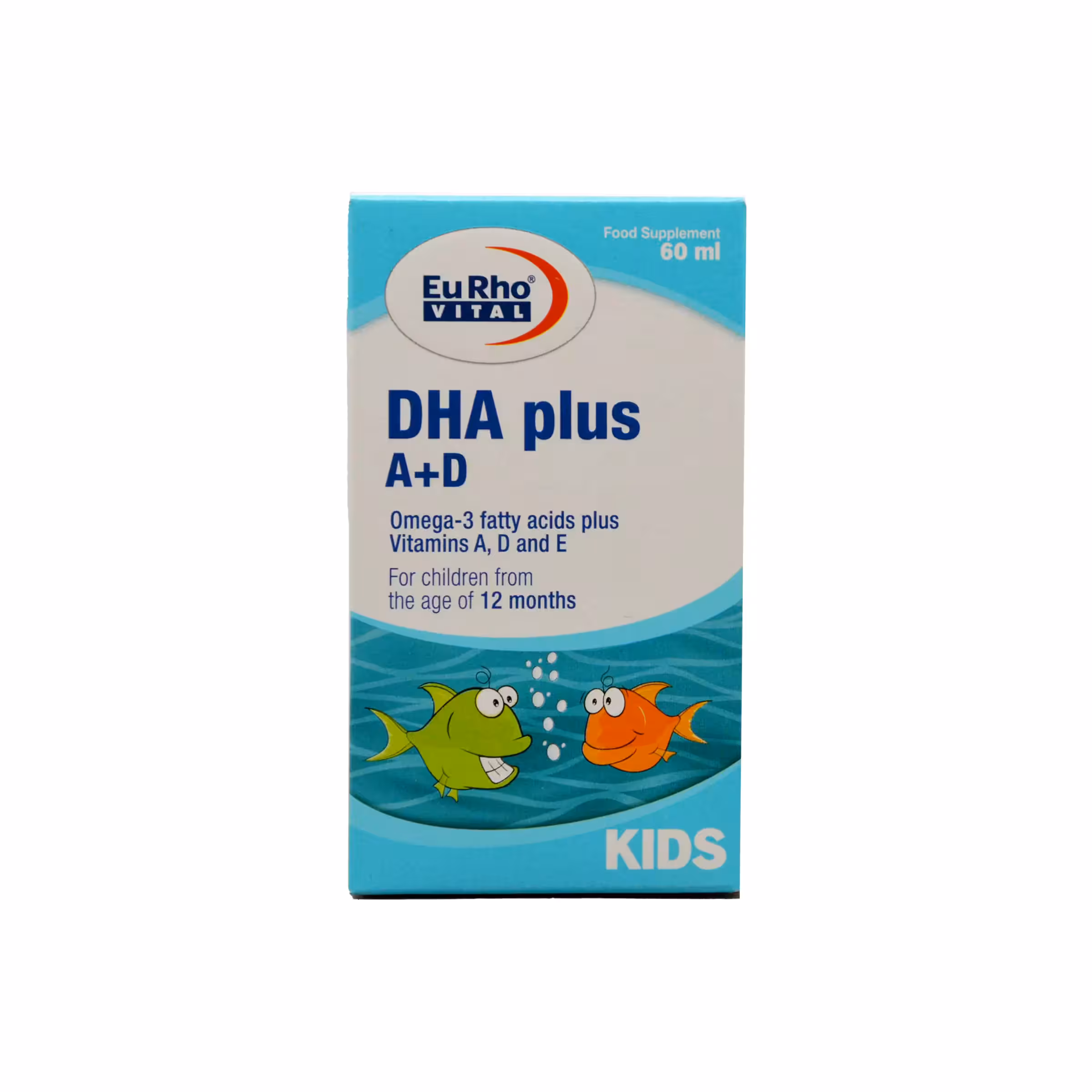 قطره دی اچ ای پلاس آ و د یوروویتال (60 میلی لیتر)