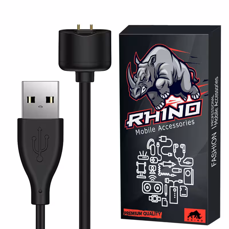 کابل شارژ راینو مدل R-Charge مناسب برای مچ بند هوشمند شیائومی Mi Band 5 / 6 / 7 | کالا برتری