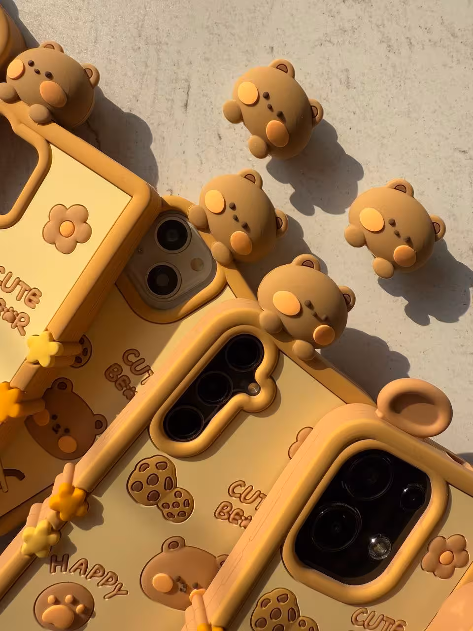 قاب cookie bear عروسک برجسته سامسونگ S21 FECookie Bear Case for Samsung S21 FE