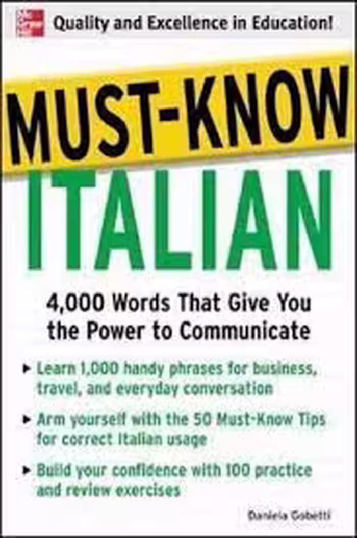 Must Know Italian 4000 Words That Give You the Power to Communicate کتاب