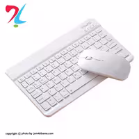 ست ماوس و کیبورد بلوتوثی KIT مدل Rechargeable Ultra-Slim - سفید