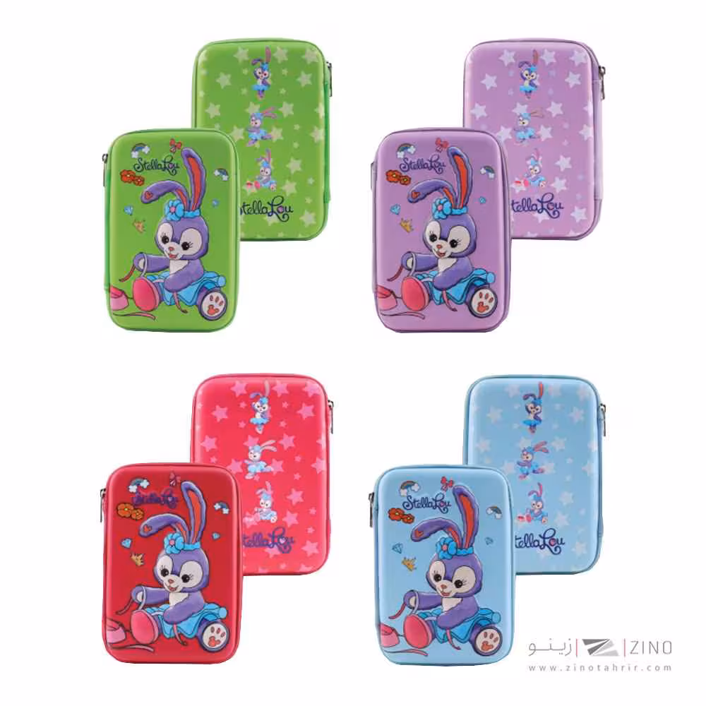 جامدادی تک زیپ هاردباکس برجسته تبلتی خرگوش عرش کد251