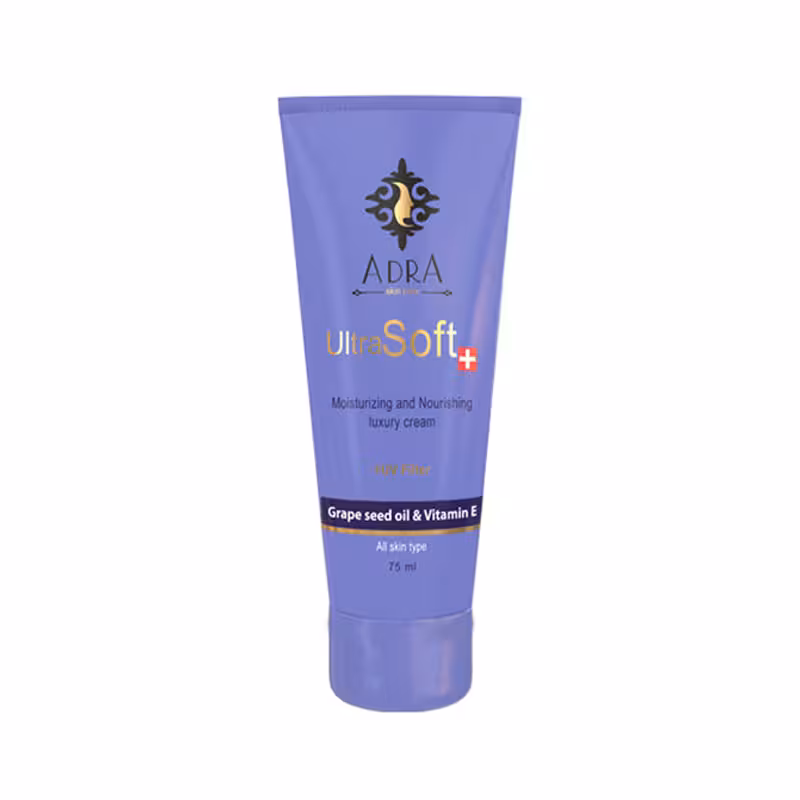 کرم مرطوب کننده اولترا سافت آدرا حاوی روغن هسته انگور