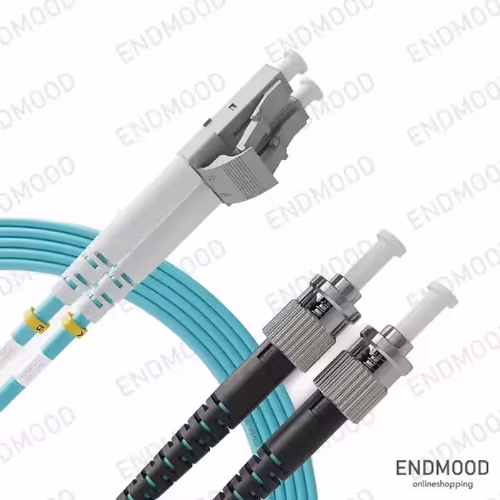 پچ کورد فیبر نوری 10 متری داپلکس نگزنس Nexans OM3 LC-ST