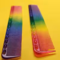 شانه کار لایرینگ هفت رنگ سوراخ دار سان گلدن