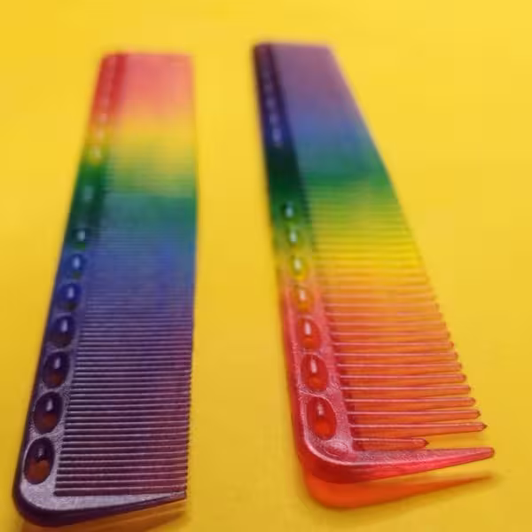 شانه کار لایرینگ هفت رنگ سوراخ دار سان گلدن