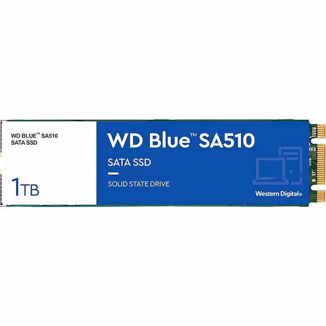 اس اس دی اینترنال وسترن دیجیتال مدل Blue SA510 SATA M.2 2280 ظرفیت 1 ترابایت