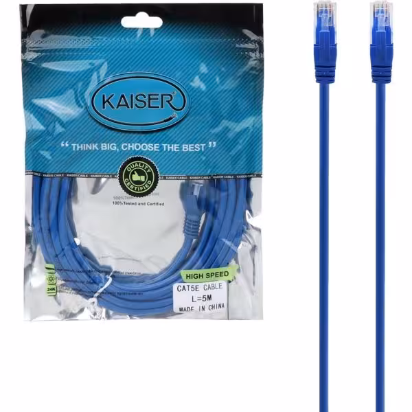 کابل شبکه 5 متری KAISER CAT5