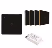 کلید وای فای لمسی تک پل بی سیم به همراه ریسیور FEC کد WSW-01