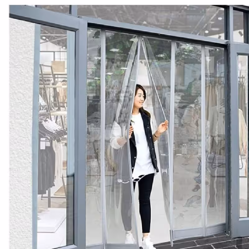 پرده نایلونی مگنتی 70 در 230 سانت مغناطیسی ( ضمانتی ) مدل آهنربا  پلاستیکی آهنربایی کاور طلقی درب آهنربادار