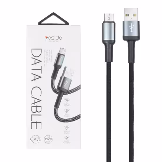 کابل تبدیل USB به MicroUSB یسیدو مدل CA75 به طول 1.2 متر