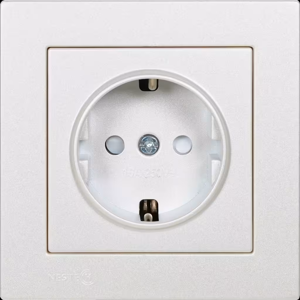 پریز برق ارت دار محافظ کودک نستک سری MC2 مدل MC2SE00X01