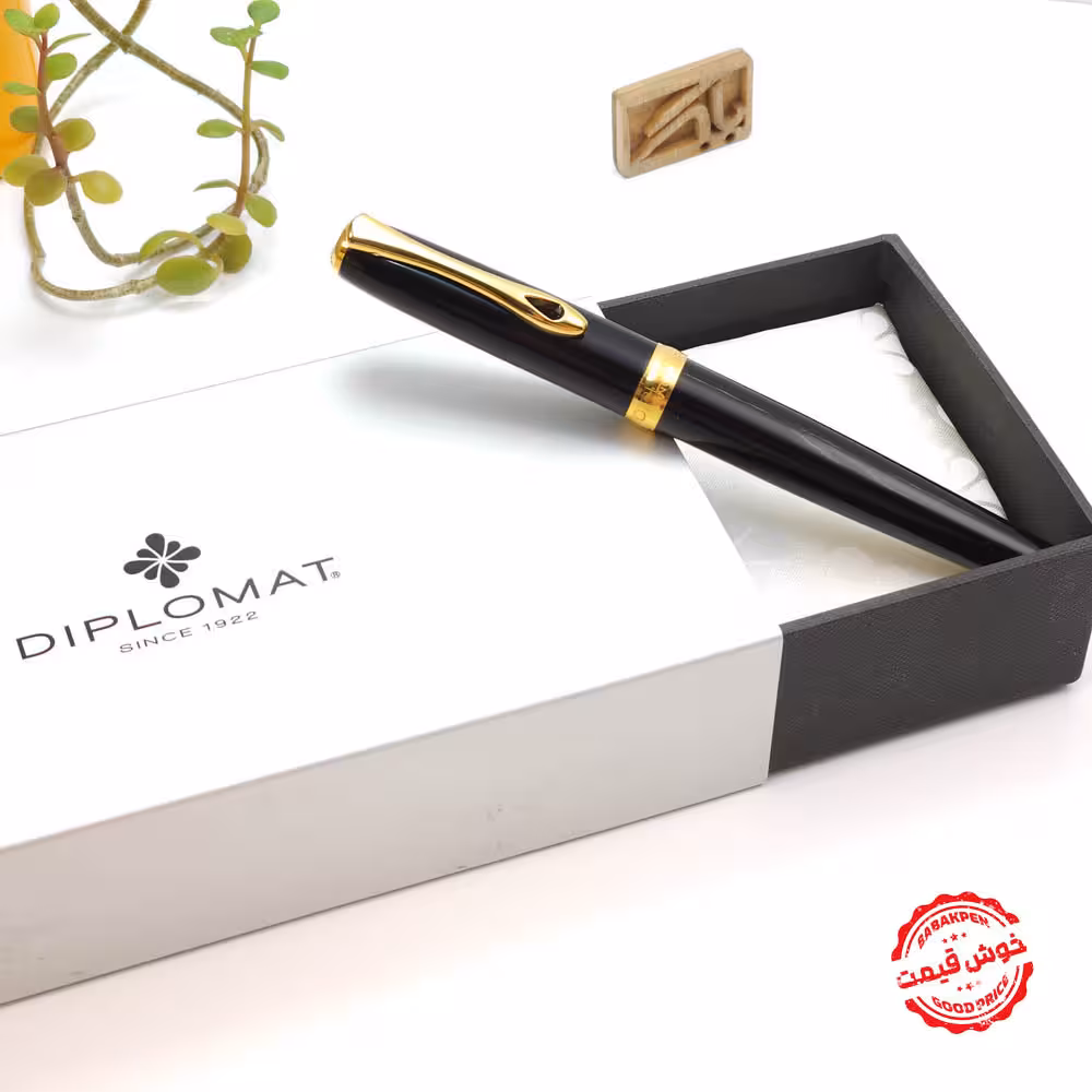 خودنویس دیپلومات اکسلنس گیره طلایی DIPLOMAT Excellence A2 FP with gold nib