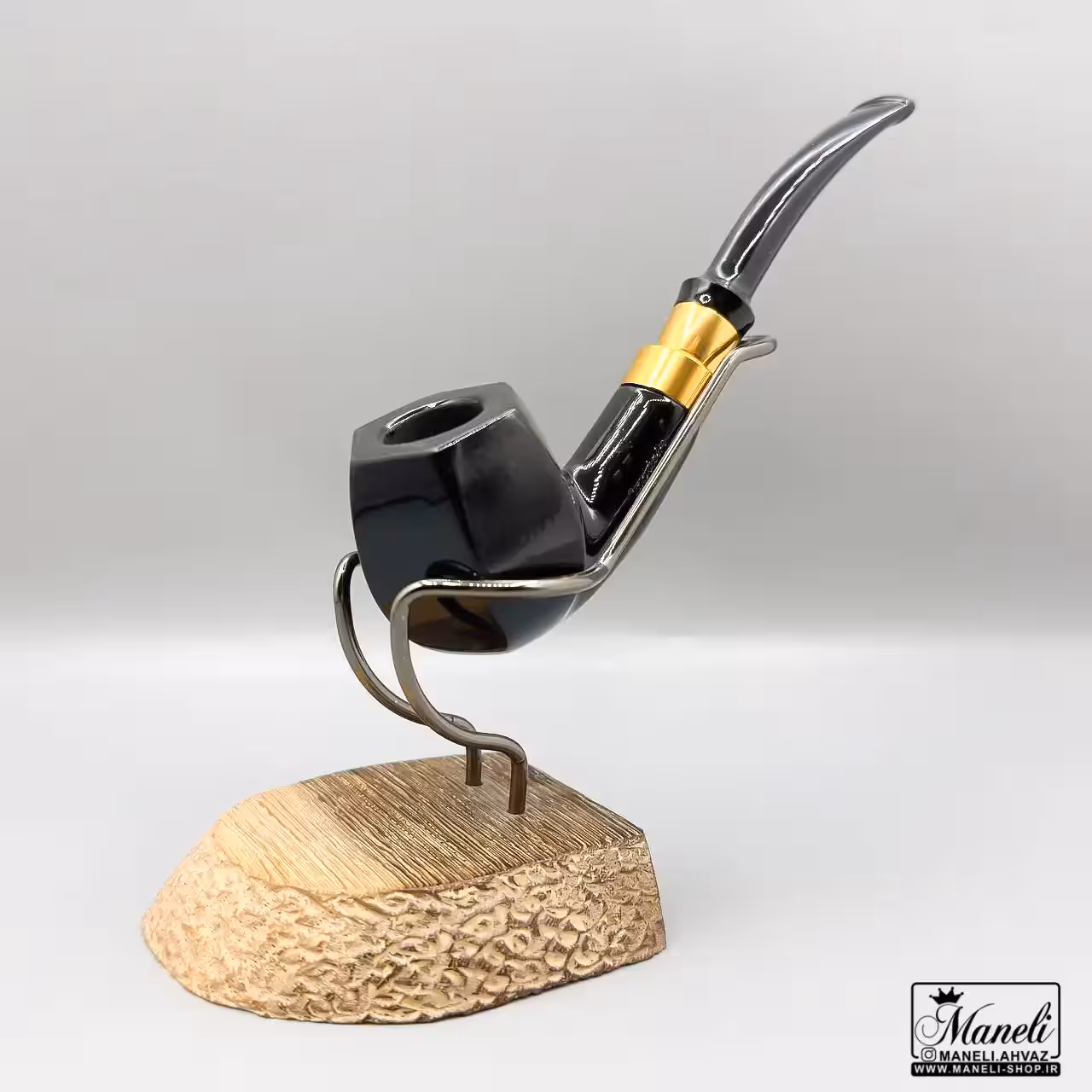 پیپ چوبی کاپیتان بلک مشکی با آتشگاه شش ضلعی 14040222