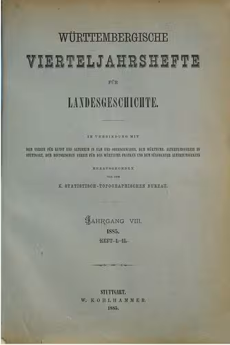 خرید و دانلود نسخه کامل کتاب Württembergische Vierteljahreshefte für Landeskunde
