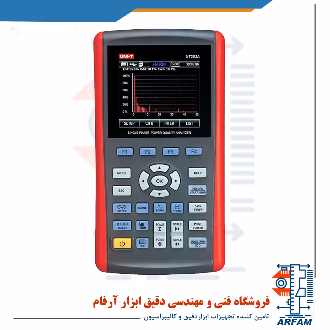 دیتالاگر پاور آنالایزر پرتابل و تک فاز برند یونیتی UNIT UT283A