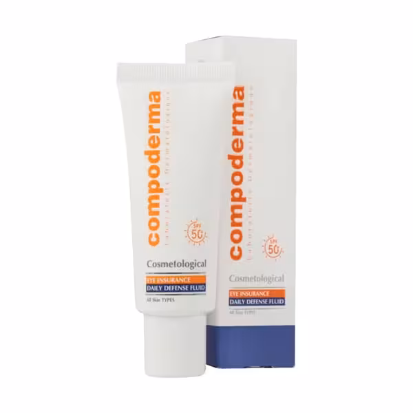کرم ضد آفتاب دور چشم SPF50 کامپودرما مناسب انواع پوست 40 میلی لیتر | Compoderma Spf50 Eye Sunscreen Cream 40 ml