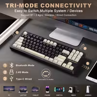 کیبورد یونزی مدل YZ87