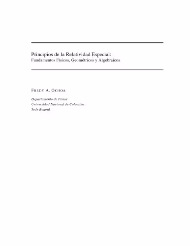 خرید و دانلود نسخه کامل کتاب Relatividad especial. Notas de clase