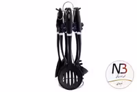 کف گیر ملاقه 7 پارچه مشکی 1084-360 عرشیا