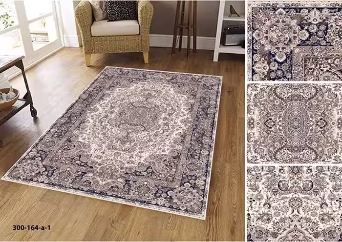 روفرشی کشدار مخمل شانل ترک(کشدوزی شده)-کد طرح 725