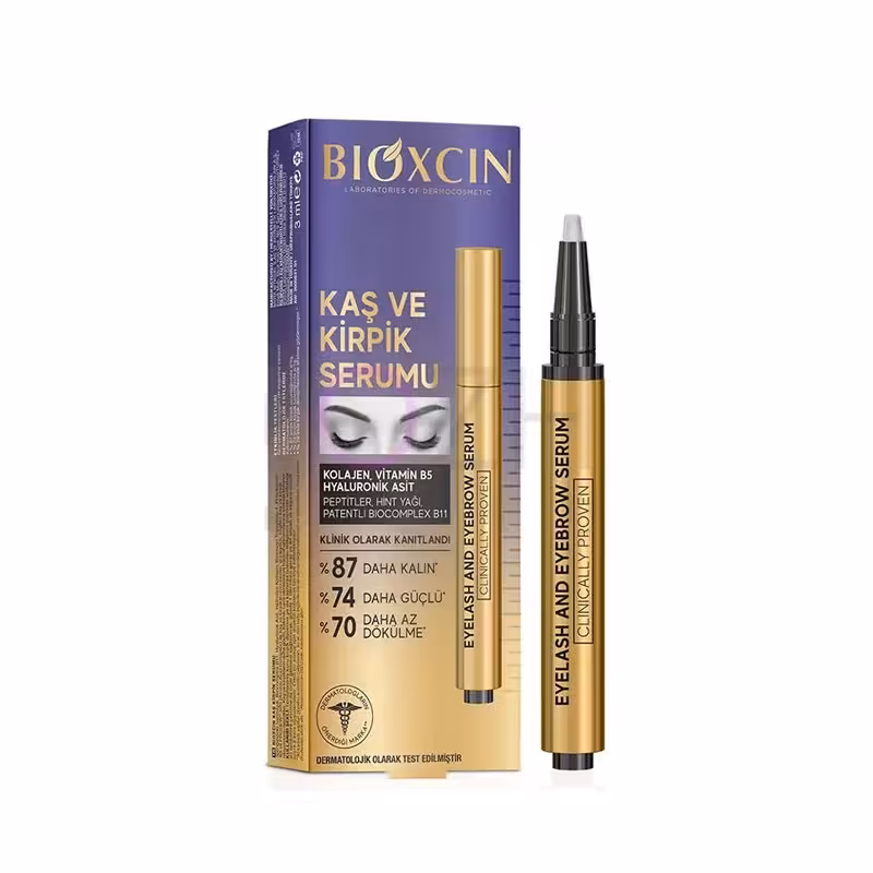سرم تقویتکننده مژه و ابرو حاوی هیالورونیک اسید بیوکسین 3 میل