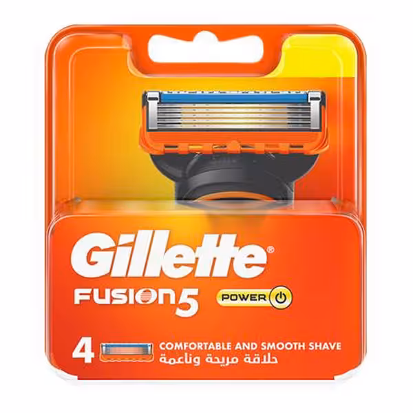 یدک ژیلت Gillette مدل Fusion 5 بسته 4 تایی