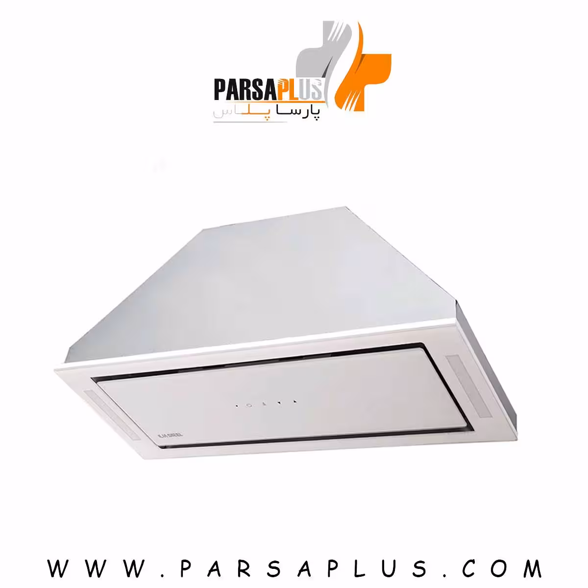 هود ایلیا استیل مدل دیبا سفید