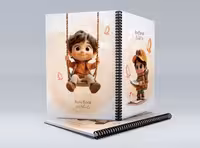 طرح جلد دفتر مشق | گرافیک با طعم تربچه