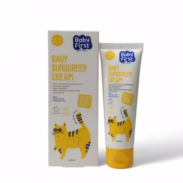 کرم ضد افتاب کودک بیبی فرست سی گل اس پی اف 30