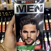 کیت رنگ مو مردانه قهوه ای مشکی دوماسی حجم 50 میلی لیتر | amazonchi