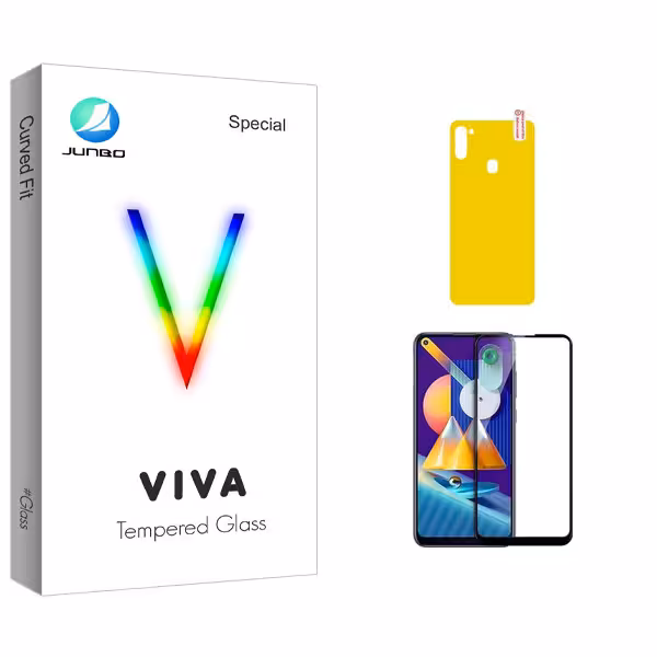 محافظ صفحه نمایش سرامیکی شفاف جانبو مدل Viva Pro مناسب برای گوشی موبایل سامسونگ Galaxy M11 محافظ پشت گوشی