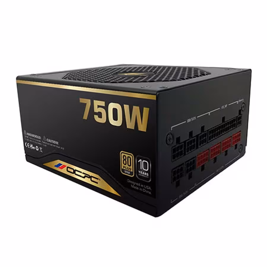 قیمت و خرید پاور کامپیوتر 750 وات تمام ماژولار اوسی پی سی مدل GD750M | یاس ارتباط